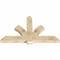 Ekena Millwork Redmond Rough Sawn Timber Gable Bracket, Douglas Fir, 60"W x 38"H x 4"D x 6"F, 15/12 Pitch GBW060X38X0406RED00RDF - alternate 5